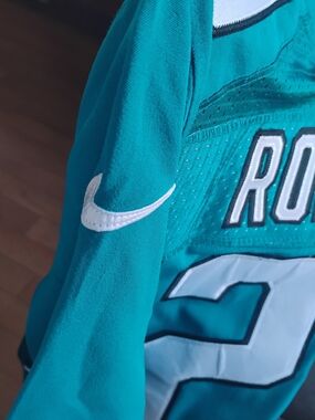 Nike Teal Football Jersey with White Accents